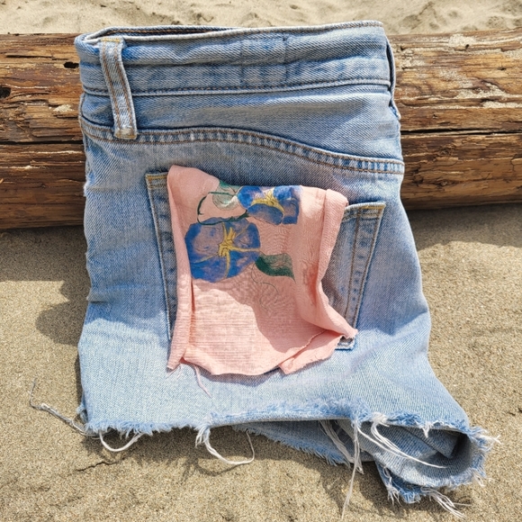 Upcycled FP Denim shorts - Picture 1 of 5